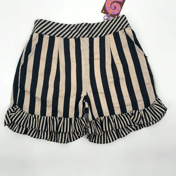 Scotch R'Belle Girls Size 10 Linen Stripe Shorts - Picture 2 of 8